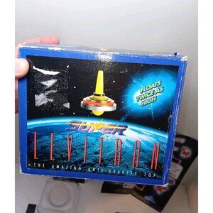 FIRST 1996 RELEASE Super Levitron Anti Gravity Top Floating Physics Toy Magnet